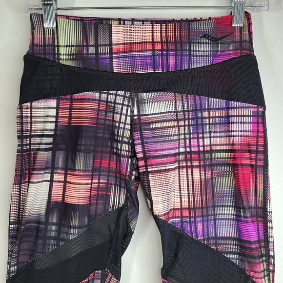 Saucony Fast Track Mesh Panel Compression Leggings - Picture 5 of 9